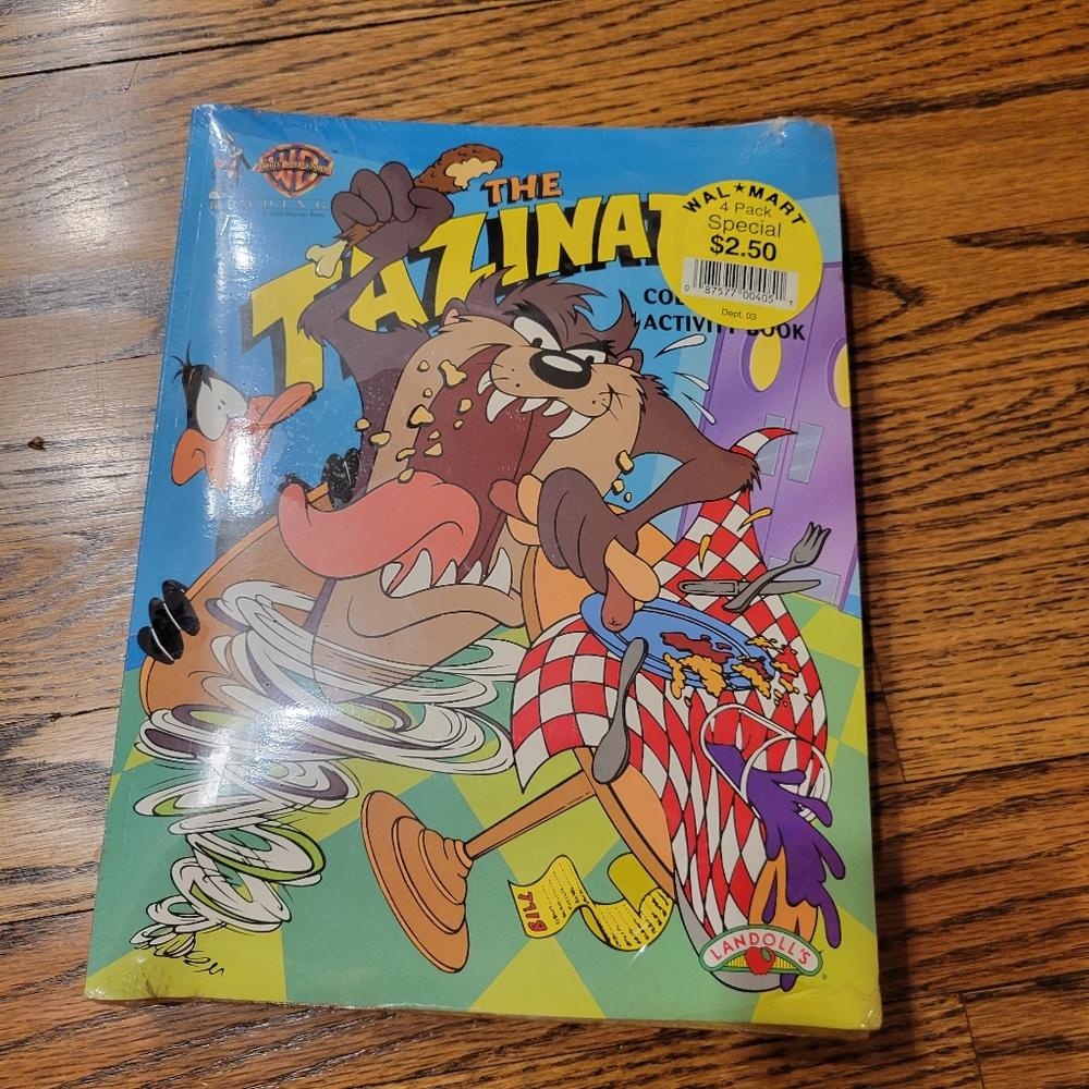 Vintage Warner Brothers Color & Activity Books Vinage 1996 Unopened